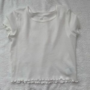 American Eagle White Crop Top